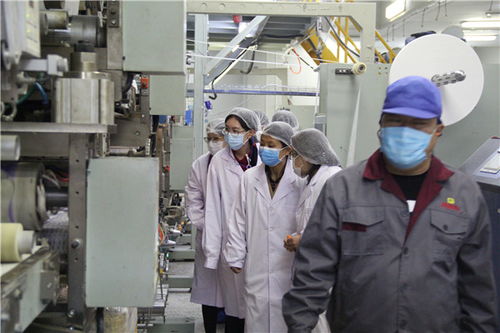 生活用纸委员会秘书处走访北京倍舒特卫生巾生产厂家