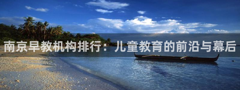 威九国际入口一:南京早教机构排行:儿童教育的前沿与幕后