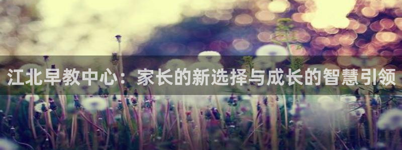 威九国际下载官网app：江北早教中心：家长的新选择与成长的智慧引领