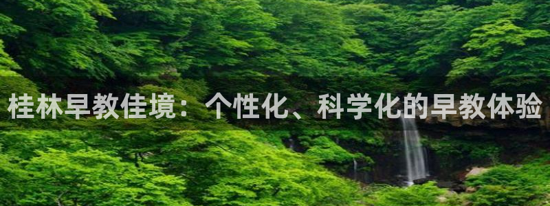 威九国际app网站官网：桂林早教佳境：个性化、科学化的早教体验