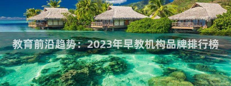 威九国际v96bet官网版:教育前沿趋势:2023年早教机构品牌排行榜
