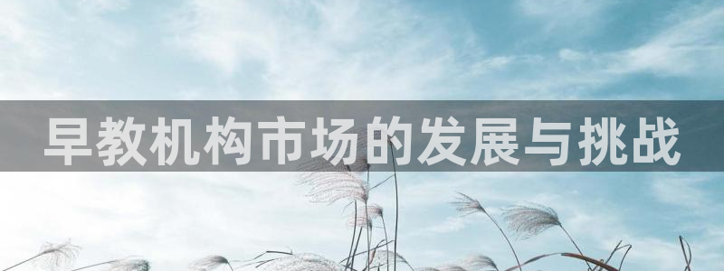 威九国际取款:早教机构市场的发展与挑战