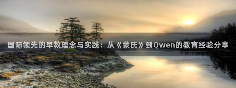 威九国际网站入口官网首页登录：国际领先的早教理念与实践：从《蒙氏》到Qwen的教