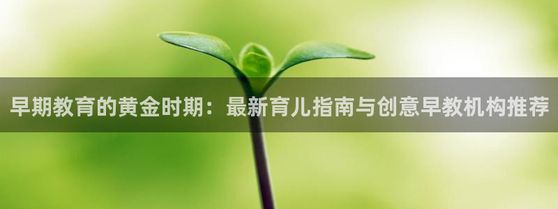 威九国际游戏app(网站)：早期教育的黄金时期：最新育儿指南与创意早教机构推荐