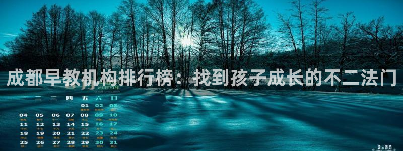 威九国际游戏：成都早教机构排行榜：找到孩子成长的不二法门