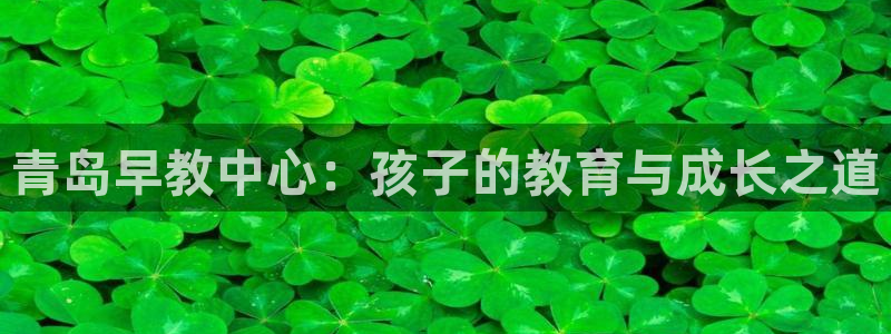 威九国际网站入口地址查询：青岛早教中心：孩子的教育与成长之道