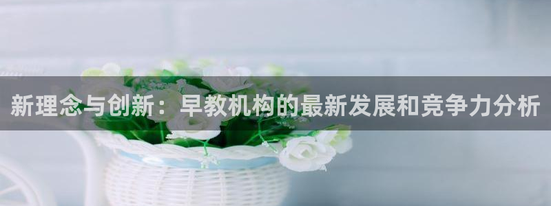 威九国际66：新理念与创新：早教机构的最新发展和竞争力分析
